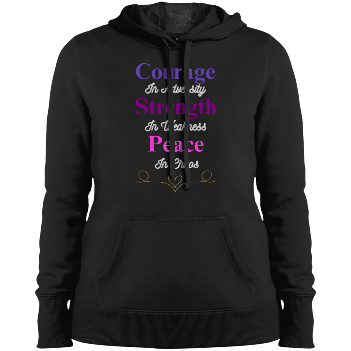 Courage in Adversity Women's Hoodie| Women's Pullover| Women's Sweatshirt