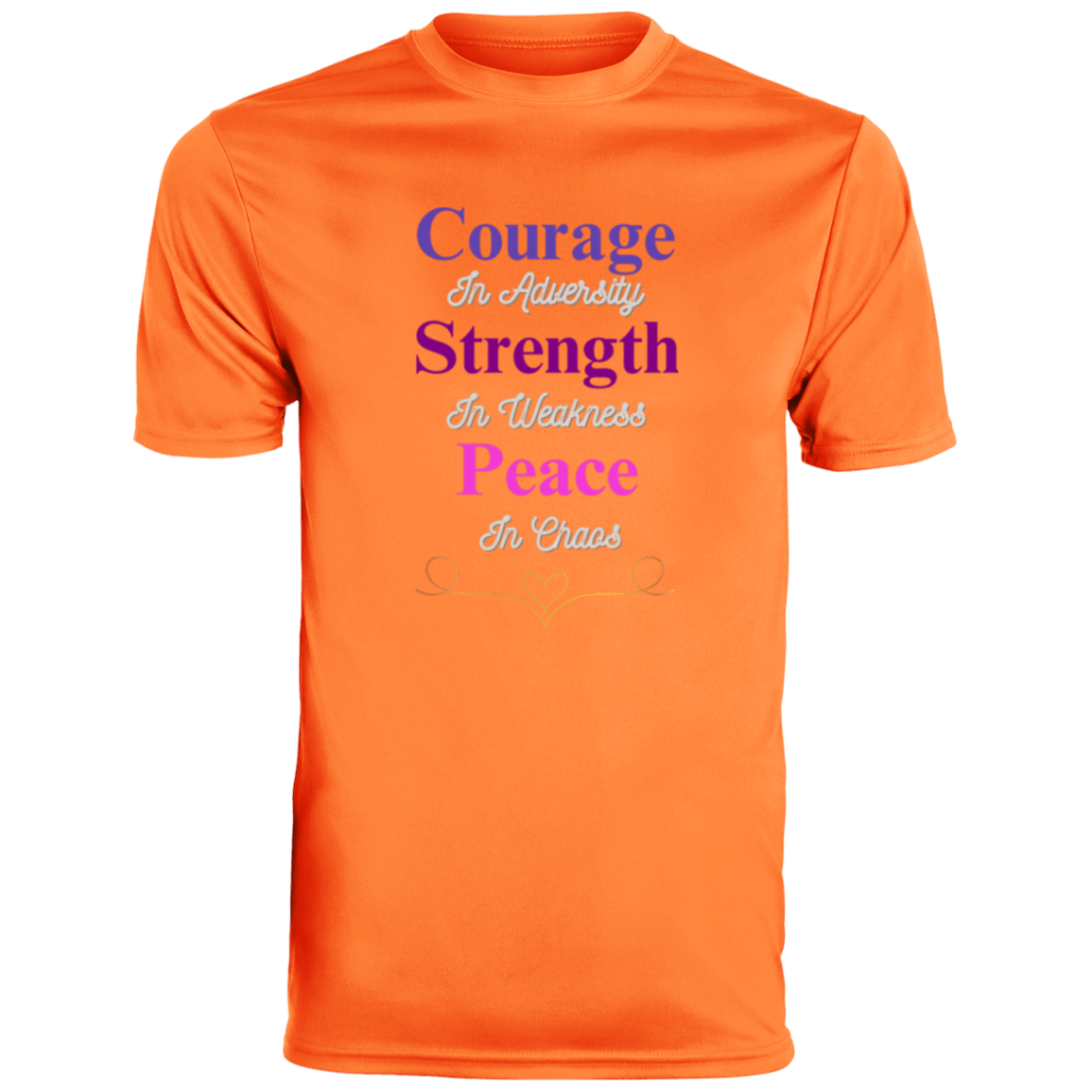 Courage In Adversity Men's T-Shirt| Men's Ultra-Breathable Moisture-Wicking Fabric T-Shirt| Short Sleeve