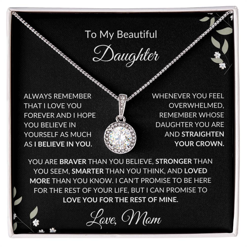 To My Beautiful Daughter from Mom | Eternal Hope Necklace| Gift to Mom| Birthday Gift for Mom| Mother's Day Gift