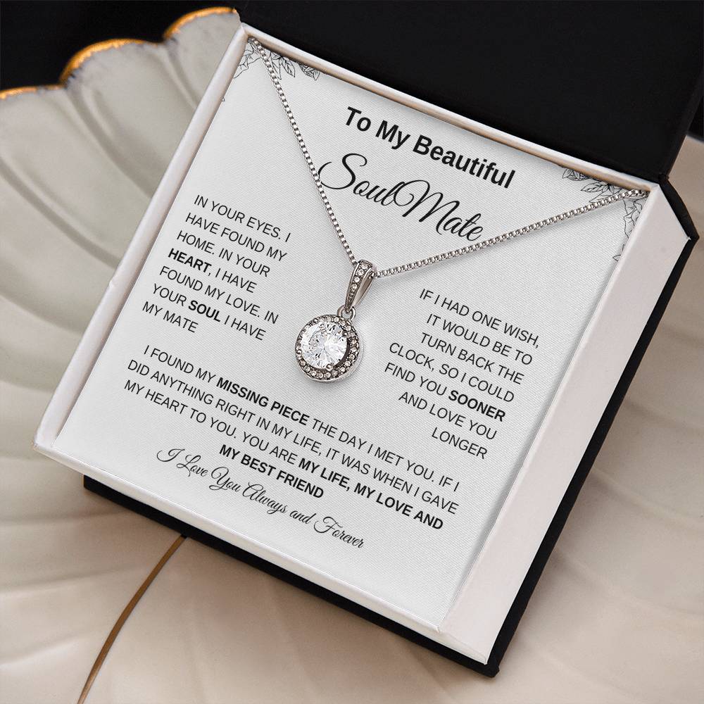 To My Beautiful Soulmate | Eternal Hope Necklace| Gift to Wife| Birthday Gift to Wife| Mother's Day Gift| Anniversary Gift to Wife
