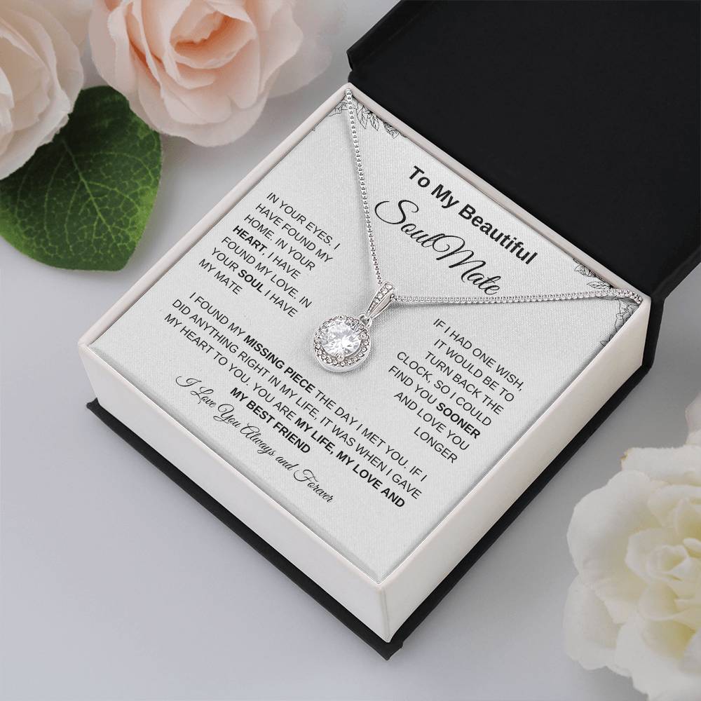 To My Beautiful Soulmate | Eternal Hope Necklace| Gift to Wife| Birthday Gift to Wife| Mother's Day Gift| Anniversary Gift to Wife