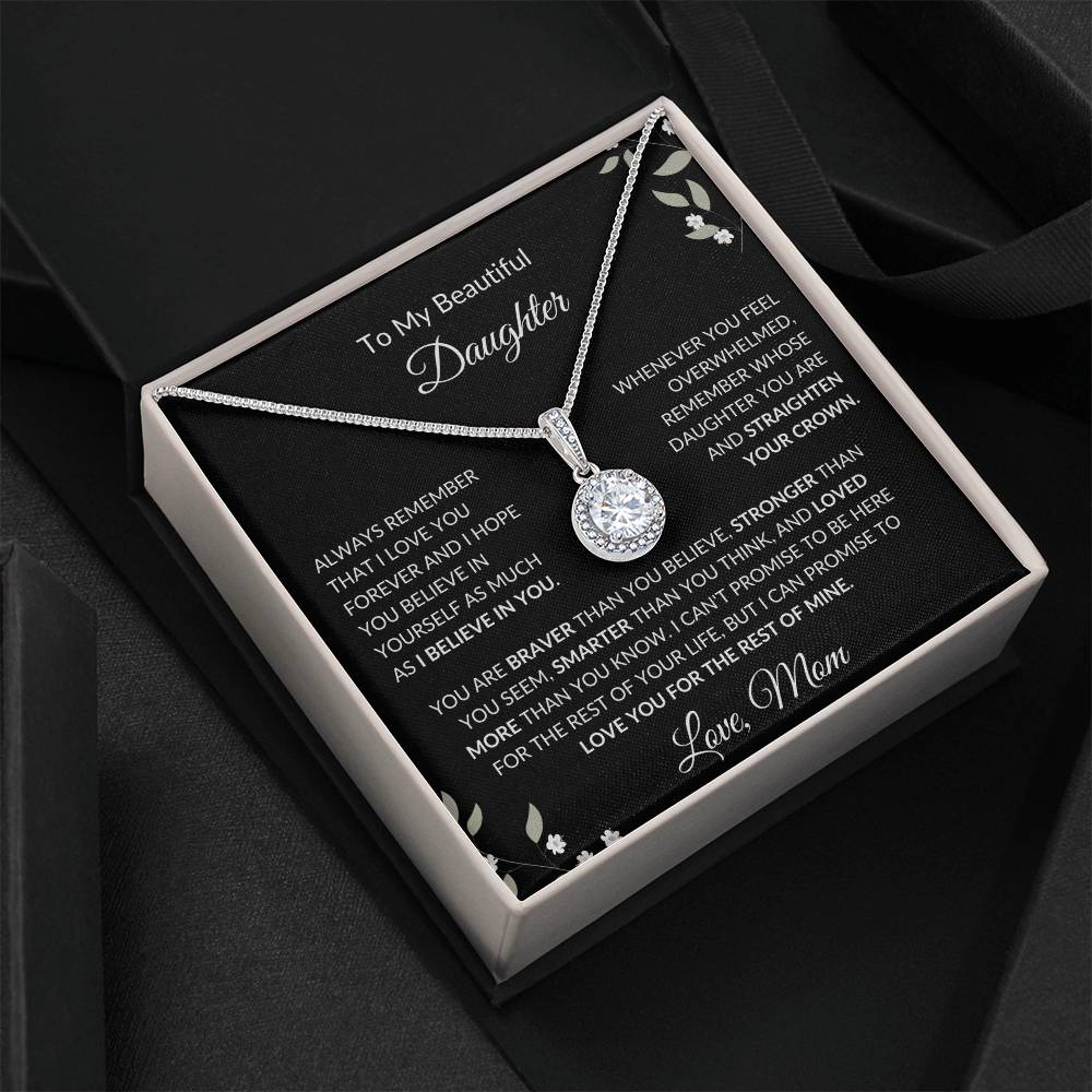 To My Beautiful Daughter from Mom | Eternal Hope Necklace| Gift to Mom| Birthday Gift for Mom| Mother's Day Gift