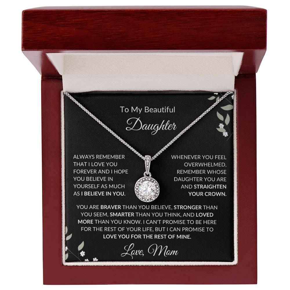 To My Beautiful Daughter from Mom | Eternal Hope Necklace| Gift to Mom| Birthday Gift for Mom| Mother's Day Gift