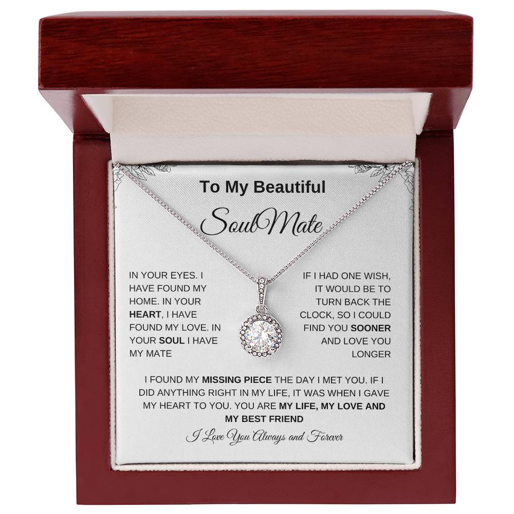 To My Beautiful Soulmate | Eternal Hope Necklace| Gift to Wife| Birthday Gift to Wife| Mother's Day Gift| Anniversary Gift to Wife