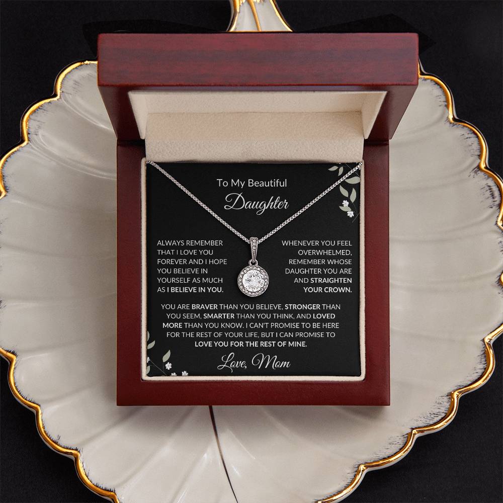 To My Beautiful Daughter from Mom | Eternal Hope Necklace| Gift to Mom| Birthday Gift for Mom| Mother's Day Gift