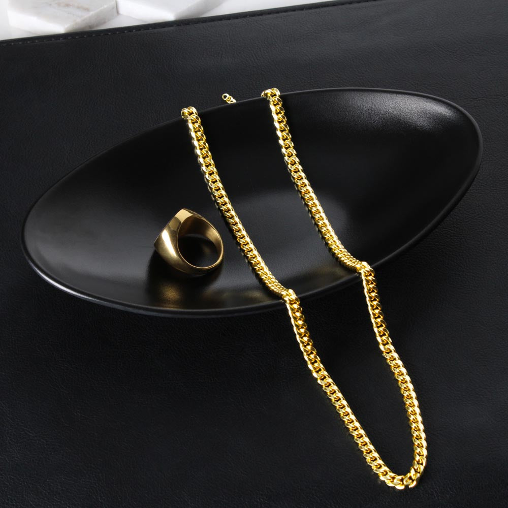 To My Son From Mom| Cuban Link Chain| Gift to Son from Mother| Birthday Gift to Son from Mother
