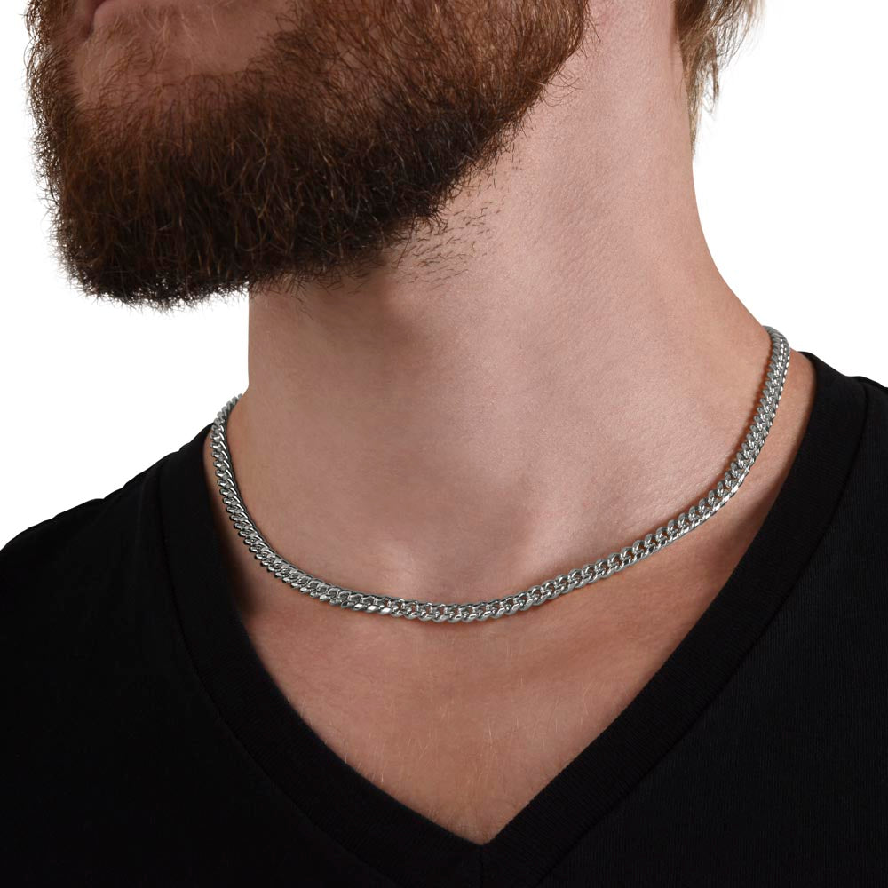 To My Son From Mom| Cuban Link Chain| Gift to Son from Mother| Birthday Gift to Son from Mother