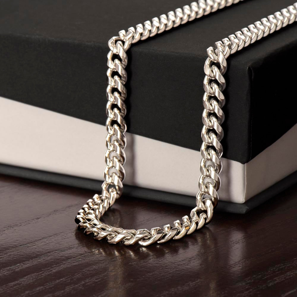 To My Son From Mom| Cuban Link Chain| Gift to Son from Mother| Birthday Gift to Son from Mother