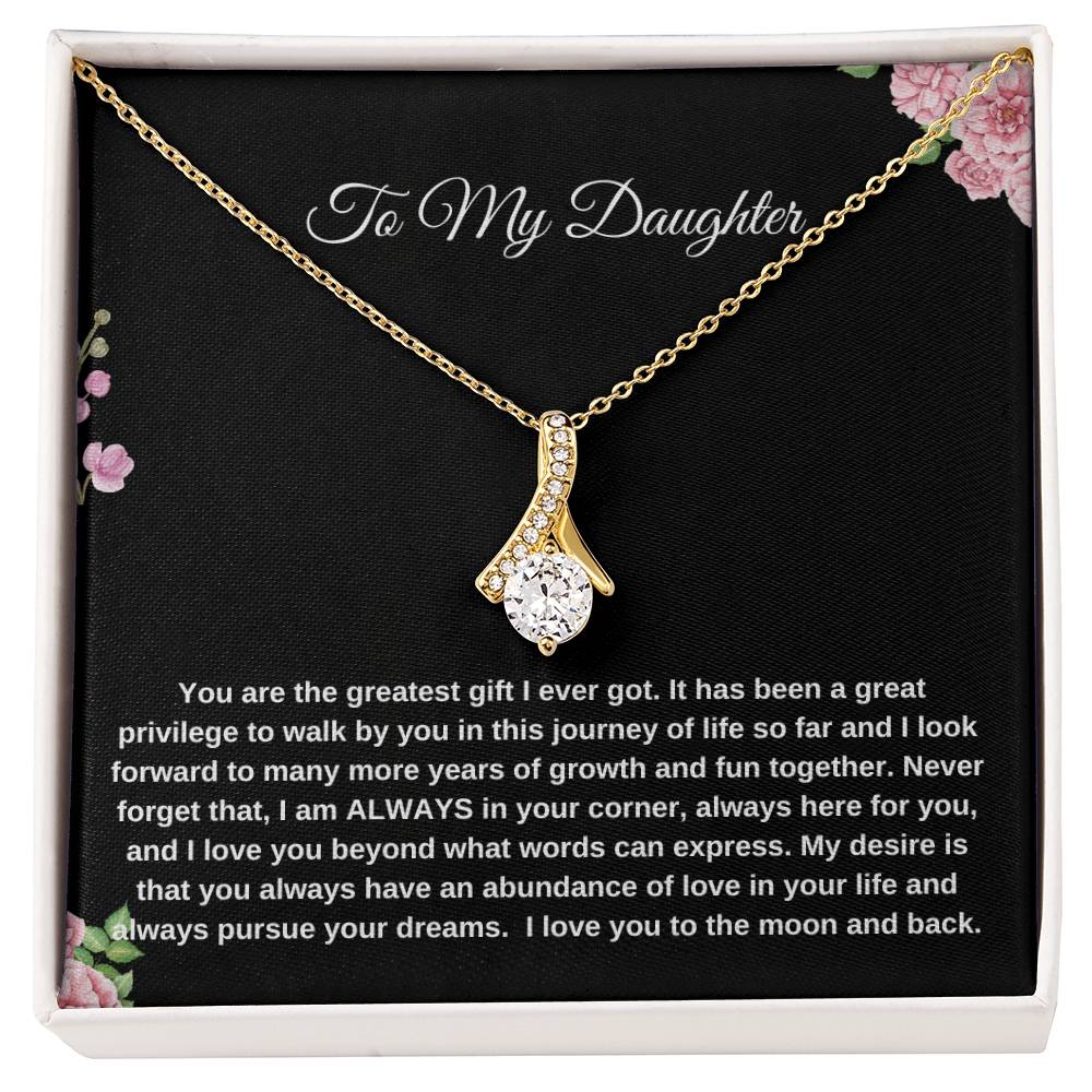 To My Daughter | Alluring Beauty Necklace| Gift to Daughter| Birthday Gift to Daughter