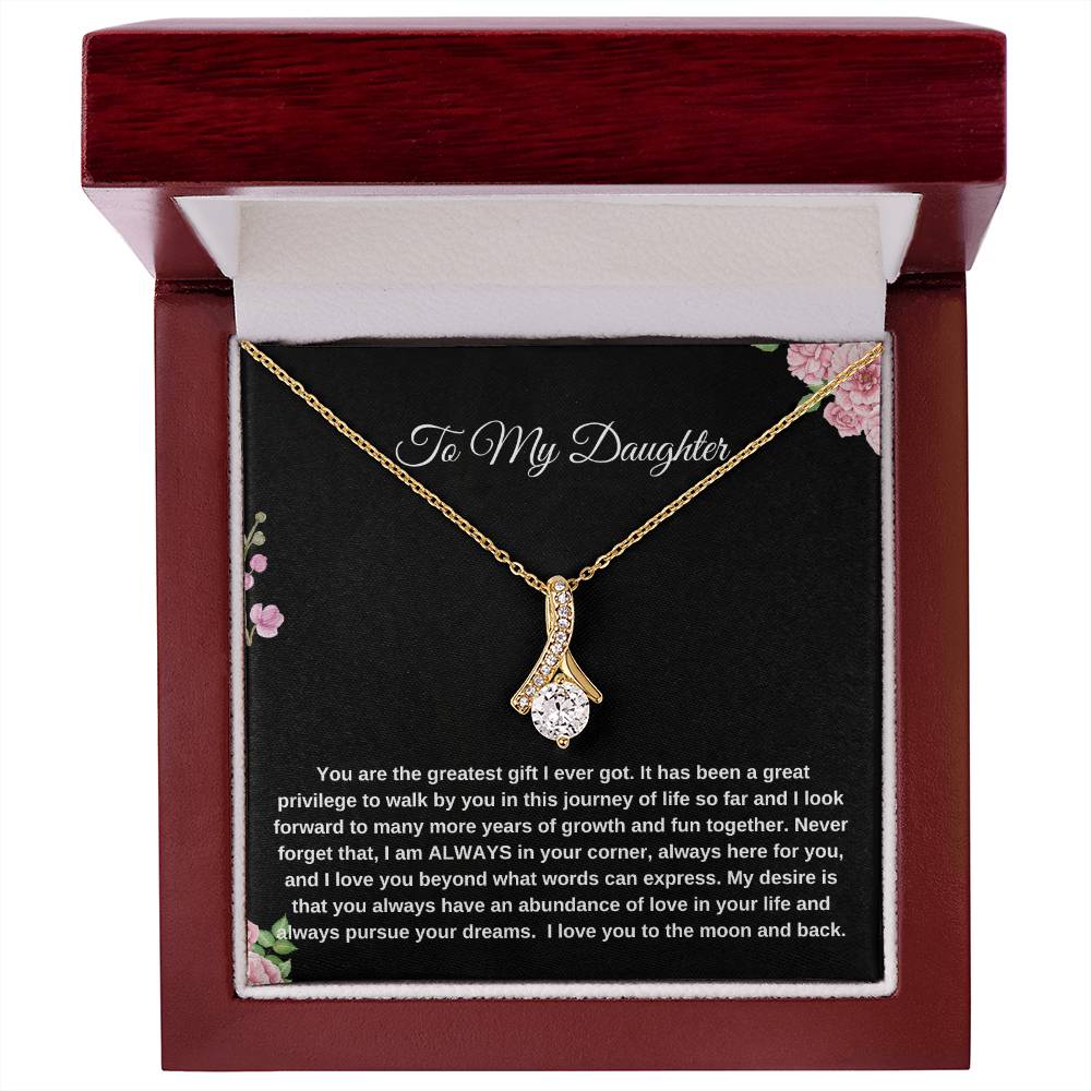 To My Daughter | Alluring Beauty Necklace| Gift to Daughter| Birthday Gift to Daughter