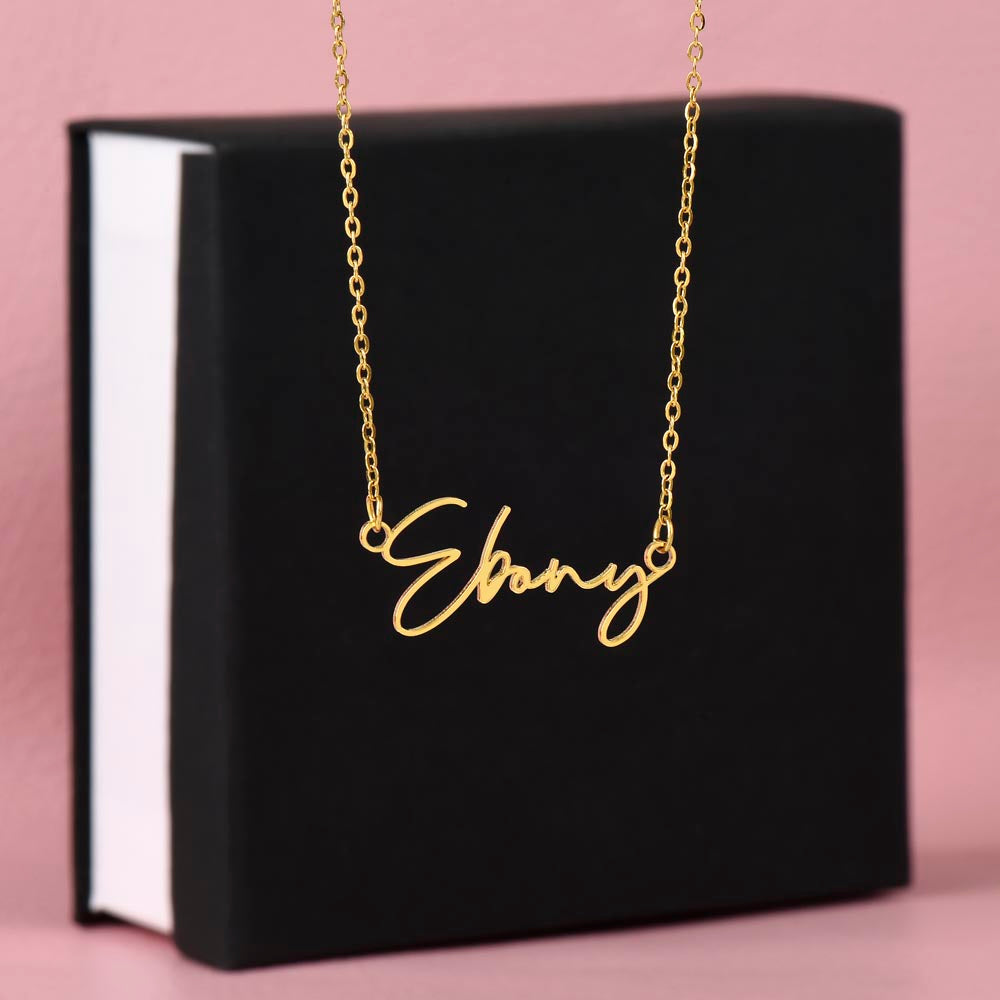 Signature Styled Name Necklace
