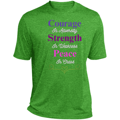 Courage in Adversity Men's T-Shirt| Ultra Breathable, Moisture-Wicking & Snag-Resistant| Short Sleeves