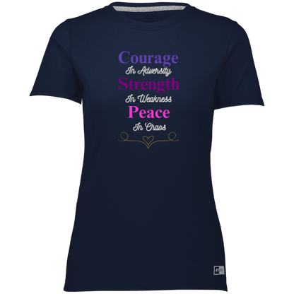 Courage in Adversity Women's T-Shirt| Women's Active Wear| Short Sleeve