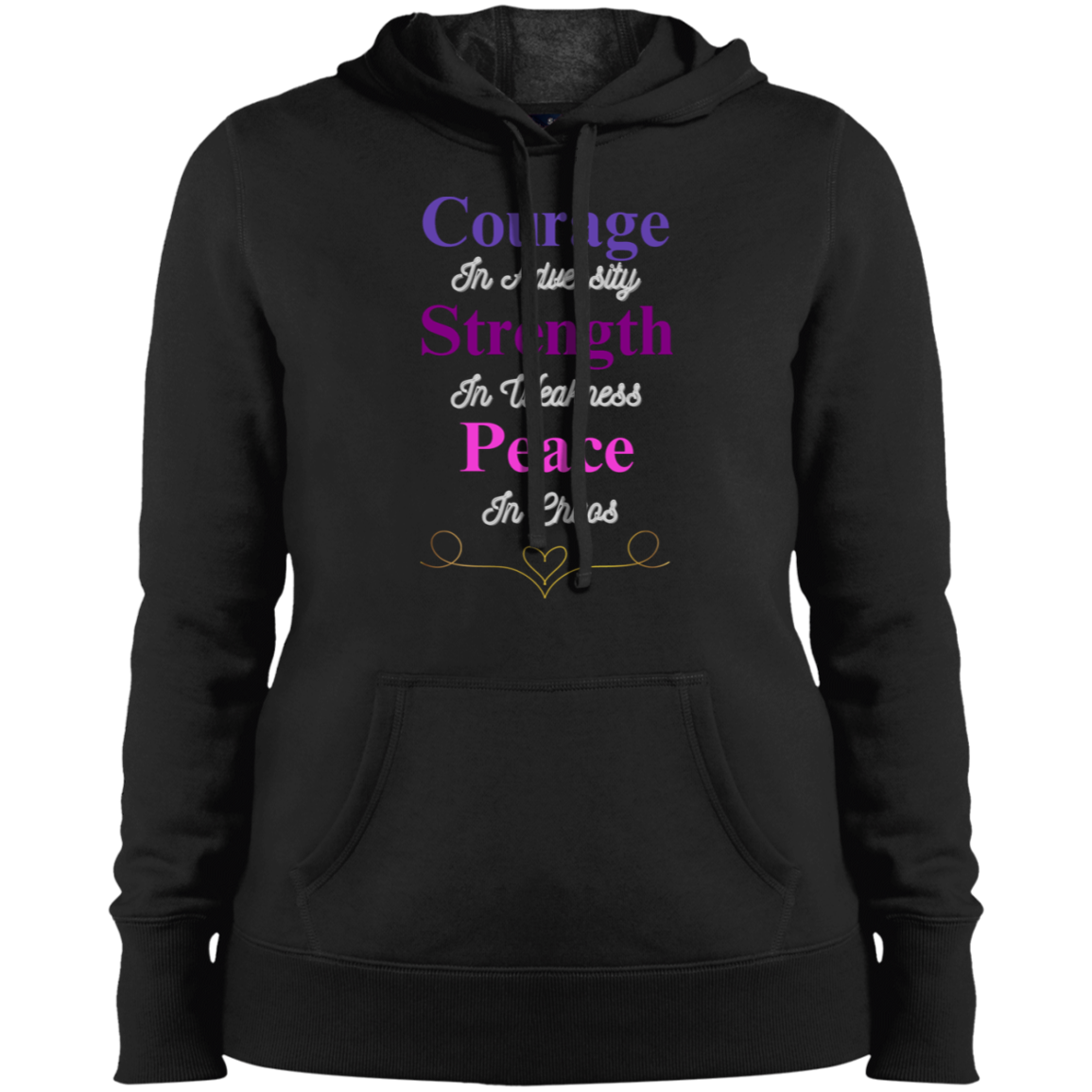 Courage in Adversity Women's Hoodie| Women's Pullover| Women's Sweatshirt