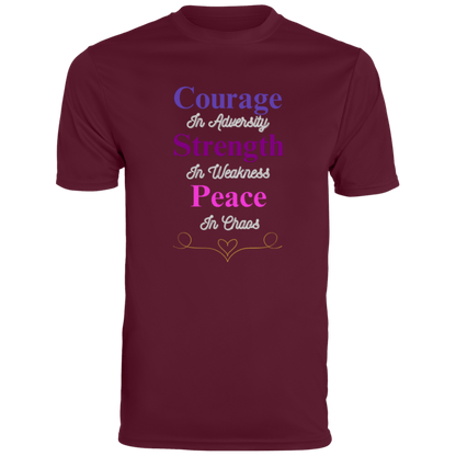 Courage In Adversity Men's T-Shirt| Men's Ultra-Breathable Moisture-Wicking Fabric T-Shirt| Short Sleeve