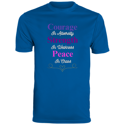 Courage In Adversity Men's T-Shirt| Men's Ultra-Breathable Moisture-Wicking Fabric T-Shirt| Short Sleeve