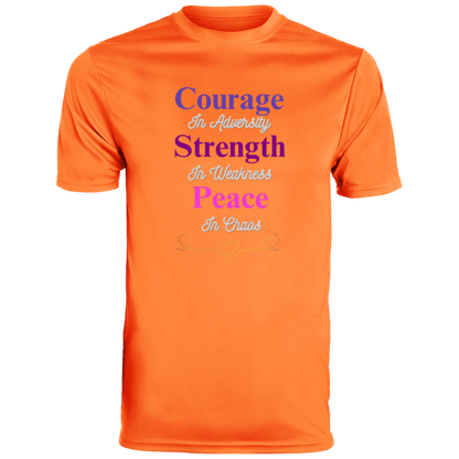 Courage In Adversity Men's T-Shirt| Men's Ultra-Breathable Moisture-Wicking Fabric T-Shirt| Short Sleeve