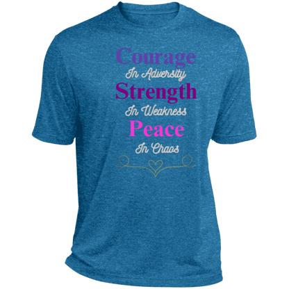 Courage in Adversity Men's T-Shirt| Ultra Breathable, Moisture-Wicking & Snag-Resistant| Short Sleeves