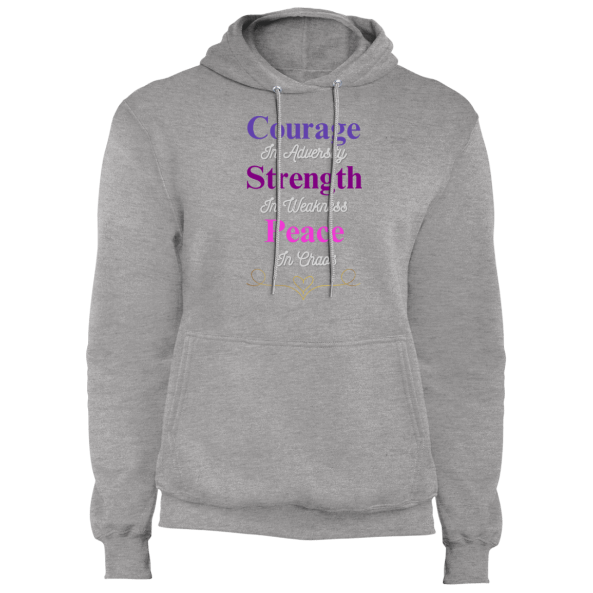 Courage in Adversity Men's Hoodie | Men's Sweatshirt