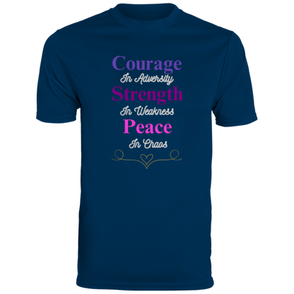 Courage In Adversity Men's T-Shirt| Men's Ultra-Breathable Moisture-Wicking Fabric T-Shirt| Short Sleeve