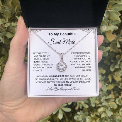 To My Beautiful Soulmate | Eternal Hope Necklace| Gift to Wife| Birthday Gift to Wife| Mother's Day Gift| Anniversary Gift to Wife