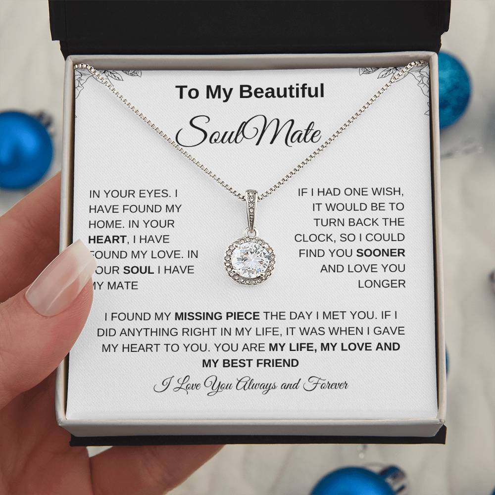 To My Beautiful Soulmate | Eternal Hope Necklace| Gift to Wife| Birthday Gift to Wife| Mother's Day Gift| Anniversary Gift to Wife