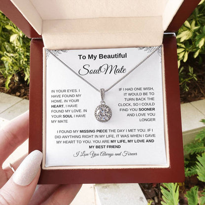 To My Beautiful Soulmate | Eternal Hope Necklace| Gift to Wife| Birthday Gift to Wife| Mother's Day Gift| Anniversary Gift to Wife