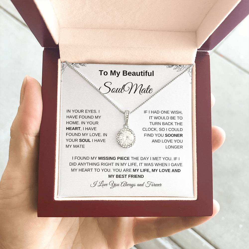 To My Beautiful Soulmate | Eternal Hope Necklace| Gift to Wife| Birthday Gift to Wife| Mother's Day Gift| Anniversary Gift to Wife