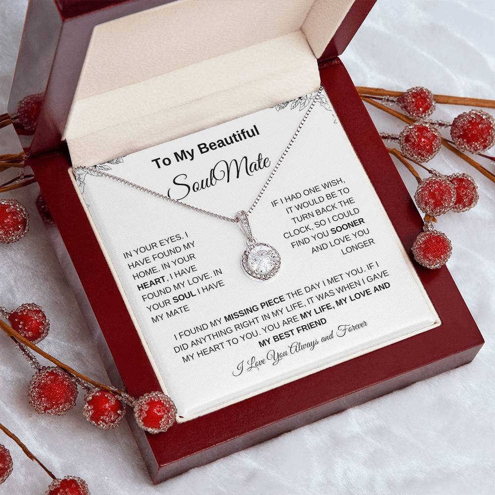 To My Beautiful Soulmate | Eternal Hope Necklace| Gift to Wife| Birthday Gift to Wife| Mother's Day Gift| Anniversary Gift to Wife