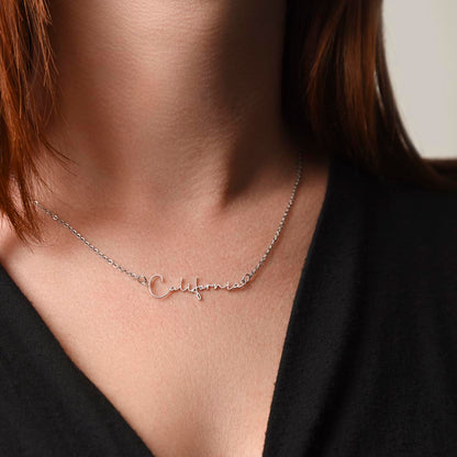 To My Soulmate | Signature Name Necklace| Gift to Wife| Birthday Gift to Wife| Mother's Day Gift| Anniversary Gift to Wife