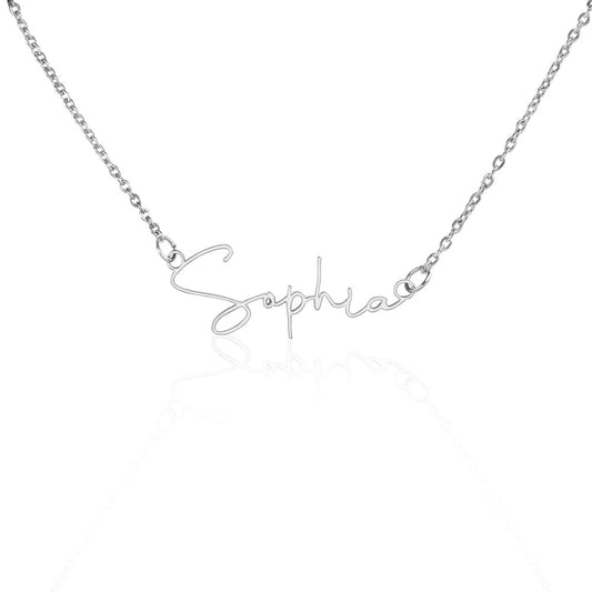 Signature Styled Name Necklace